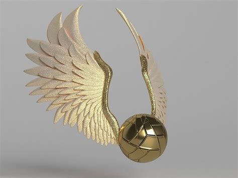 Quidditch ball with wings 3D model | CGTrader