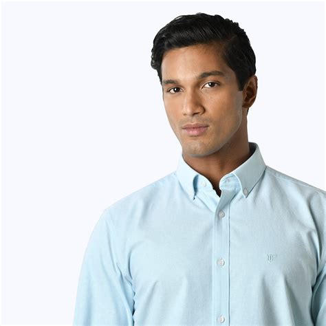 Turquoise Button Down Classic Oxford Shirt - Bluefort