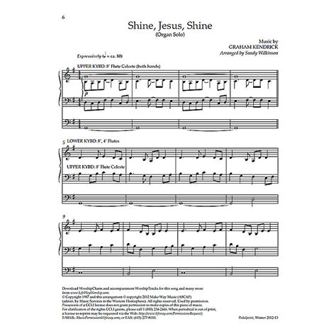 Shine, Jesus, Shine - Downloadable Organ Arrangement - Lifeway