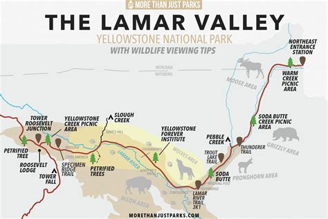 Lamar Valley Yellowstone Map - Ricca Chloette