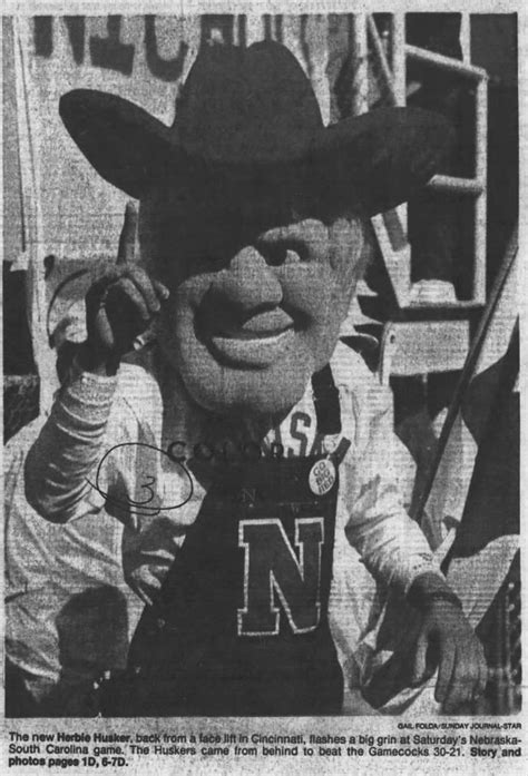 1987: Nebraska gives Herbie Husker mascot a new look - HuskerMax