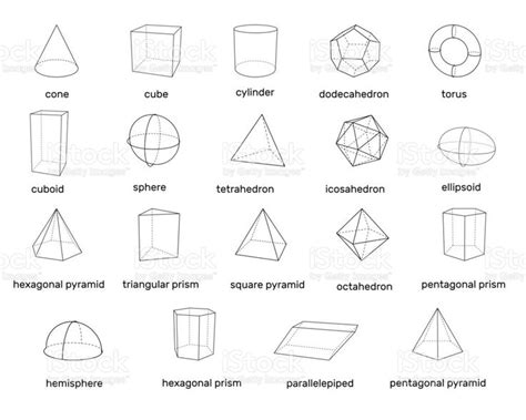 Basic 3d geometric shapes. Isolated on white background.Vector... | 3d ...