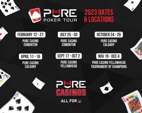 PURE Casino Edmonton - 24/7 Poker Calendar