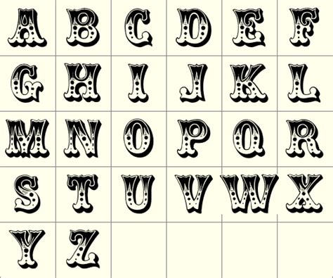 Font Circus - Fonts | Lettering fonts, Circus font, Clip art vintage