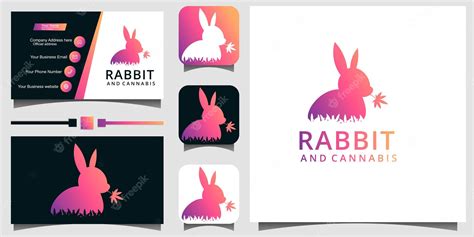 Premium Vector | Rabbit logo design template