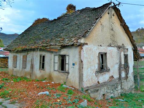 Dilapidated Old Small House Stock Image - Image of wooden, weathered: 24827775