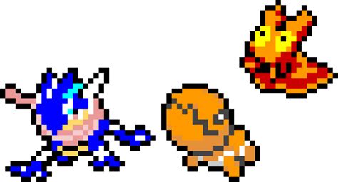 Some pokemon sprites pixel art