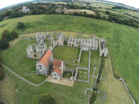 Castle Acre Priory Ruins, Norfolk UK - taken with Parrot Anafi : r/drones