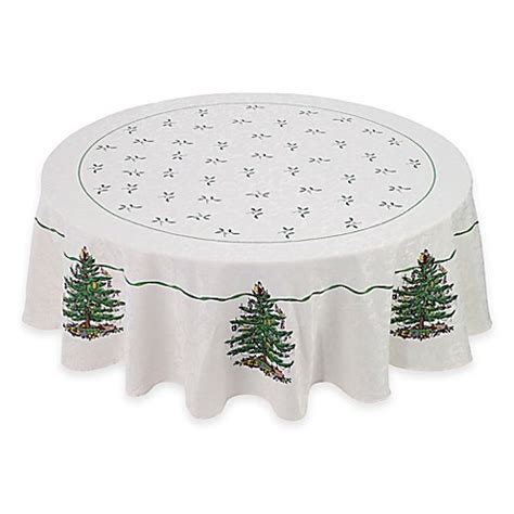 Buy Spode® Christmas Tree 70-Inch Round Tablecloth from Bed Bath & Beyond