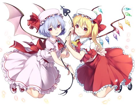 Download Remilia Scarlet Flandre Scarlet Anime Touhou HD Wallpaper