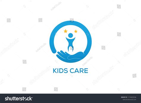 Kids Care Logo Design Stock Vector (Royalty Free) 1174655536 | Shutterstock