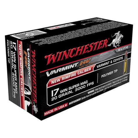 Bullseye North | Winchester Varmint HV Ammo 17 WSM Winchester Super ...