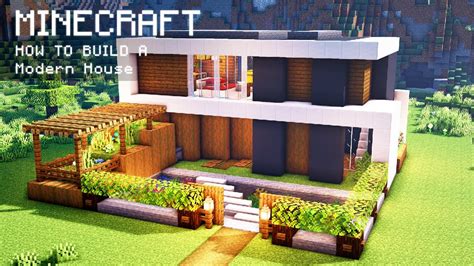 Minecraft: How To Build a Modern House - YouTube