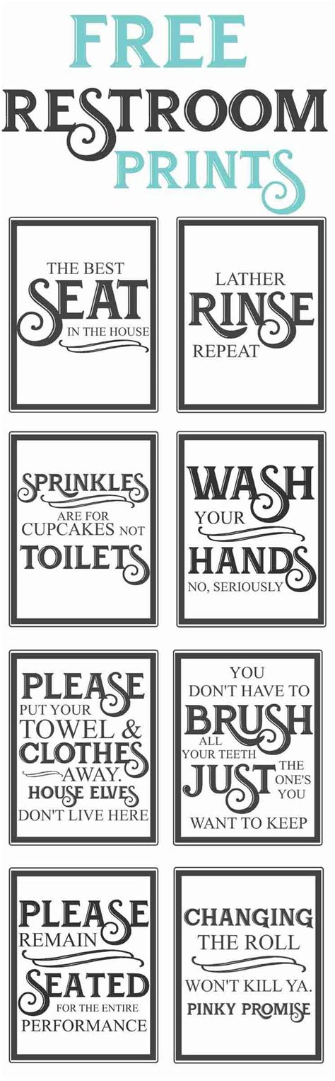 Free Vintage Bathroom Printables - The Mountain View Cottage | Bathroom ...