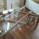 [Plan] Table structure frêne et plateau verre par Nico39 sur L'Air du Bois