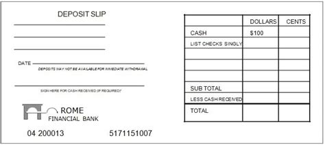 3+ Bank Deposit Slip Template Excel, Word and PDF - Excel Tmp