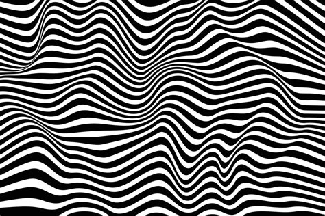 Monochrome wavy surface. Black and white curved lines background design. Trendy wave pattern ...