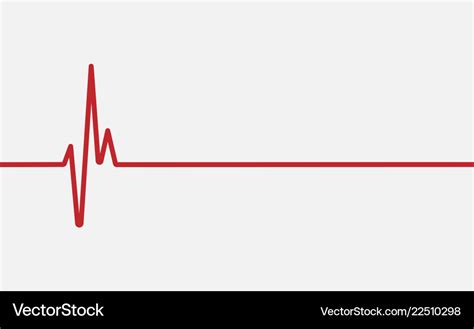 Red heartbeat line icon Royalty Free Vector Image