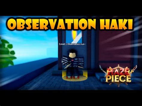 How To Get Observation Haki In Haze Piece | Roblox - YouTube