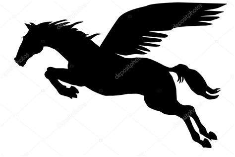 Pegasus silhouette | Pegasus silhouette — Stock Vector © fpainter7 #2723694