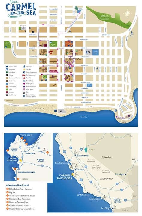 Map of Carmel-by-the-Sea & Surrounding Areas (Media Kit - Carmel-by-the ...