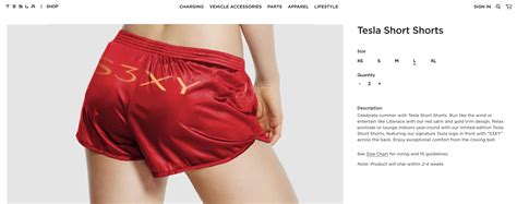 Tesla launches short shorts for real and the internet goes crazy - Electrek