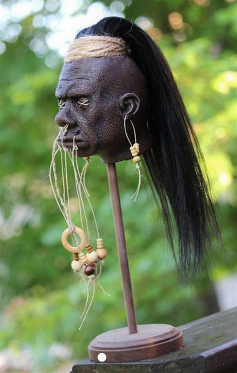 Shrunken Head Tribal Replica - Etsy | Shrunken head, Scary dolls, Tribal