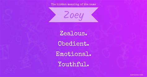 The hidden meaning of the name Zoey | Namious