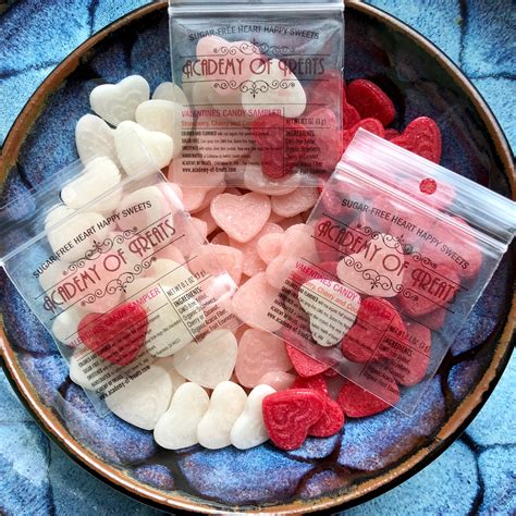 VALENTINES CANDY SAMPLER: Sugar-free heart candy gift | Etsy