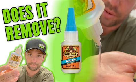 HOW TO REMOVE: Gorilla Glue Super Glue Gel - Grip Clean