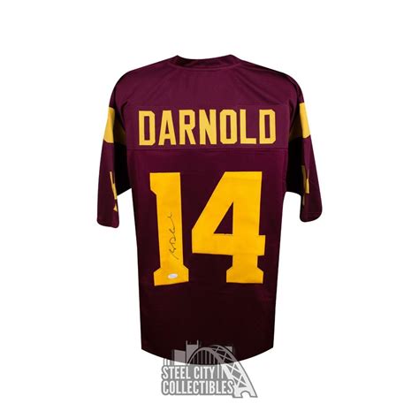 Sam Darnold Autographed USC Trojans Custom Maroon Football Jersey - JSA ...