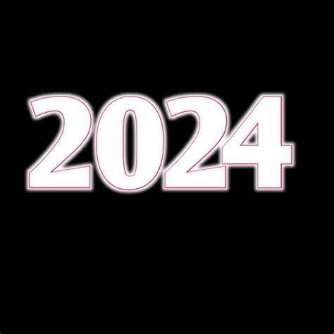 a black and white photo with the words 2024 printed in pink on it's side