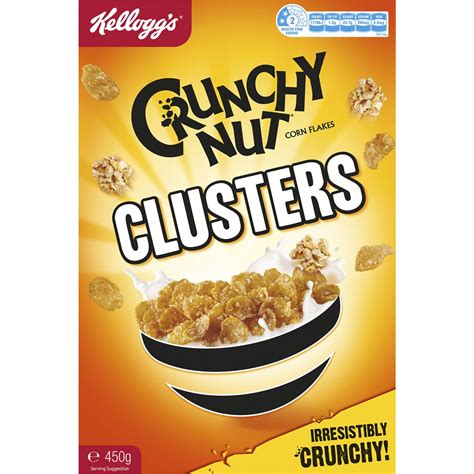 Kellogg's Crunchy Nut Clusters Breakfast Cereal 450g | Woolworths