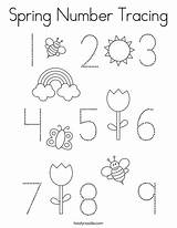Number Tracing Numbers Color Pages Colouring Coloring Sketch Page sketch template