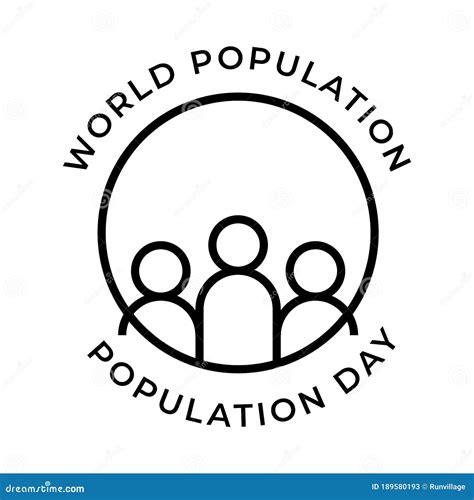 Design for World Population Day Greeting-11 July Stock Vector - Illustration of ageing, logo ...