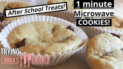 Trying Emma's goodies 1 Minute Microwave CHOCOLATE CHIP COOKIE - YouTube