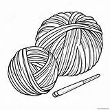 Knitting Tools And Yarn Coloring Page 55793 44129 sketch template