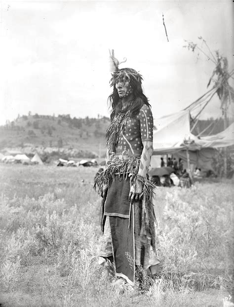 A Cheyenne Man. Northern Cheyenne Indian Reservation in Montana. Early ...