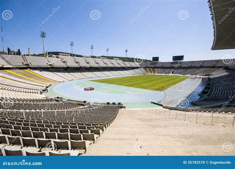 Montjuic Olympic Stadium editorial image. Image of sports - 35782570