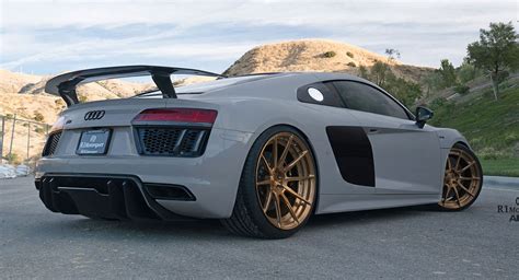 This Modified Audi R8 Plus Is An Attention Seeker | Carscoops | Audi r8 v10 plus, Audi r8 v10 ...