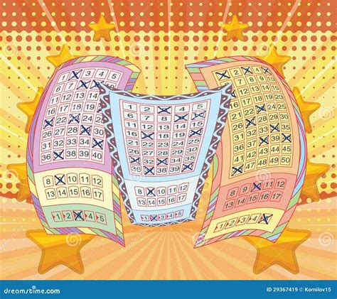 Lottery Tickets And Vivid Background Royalty Free Stock Images - Image ...