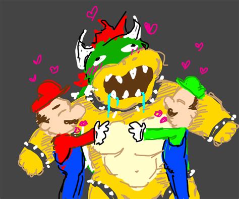 Mario and Luigi go on an adventure - Drawception