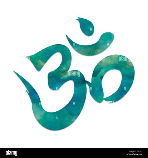 Image of the mantra symbol, OHM, used in meditation and yoga Stock Photo - Alamy