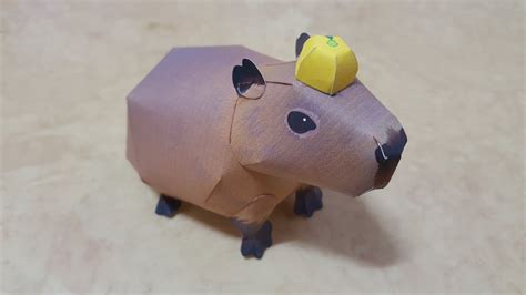 카피바라 Capybara 쉬운 페이퍼 크래프트 Paper Craft ペーパークラフト कागज का शिल्प Бумажное ...