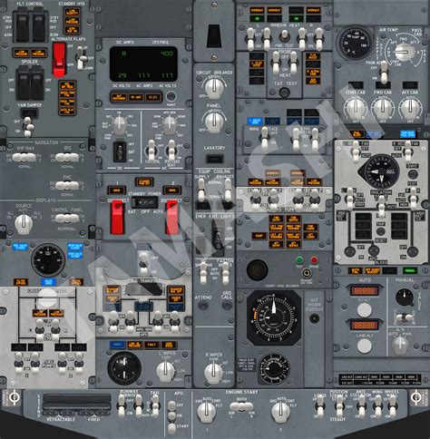 737 Cockpit Panels