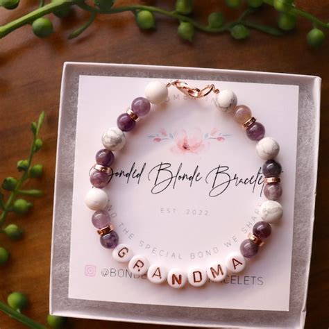 Personalized Bead Grandma Bracelet - Etsy