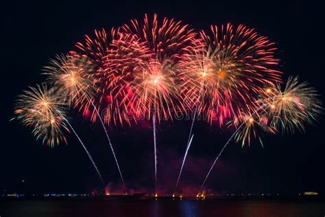 Fireworks on pyro musical stock photo. Image of black - 117921164