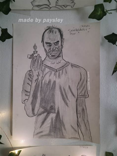 Trevor gta5 drawing by me : r/GTAV