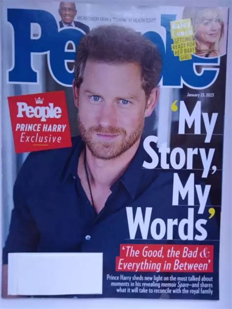 PEOPLE MAGAZINE PRINCE Harry Cover January 23 2023 Al Roker Kaley Cuoco ...