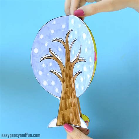 Four Seasons Tree Craft With Template - Easy Peasy and Fun